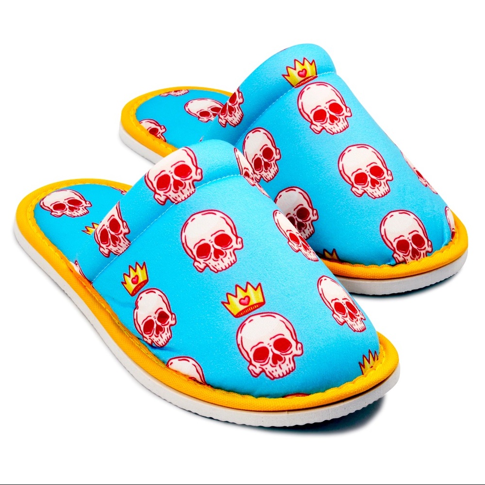 Chochili Women Crown Skull Slippers